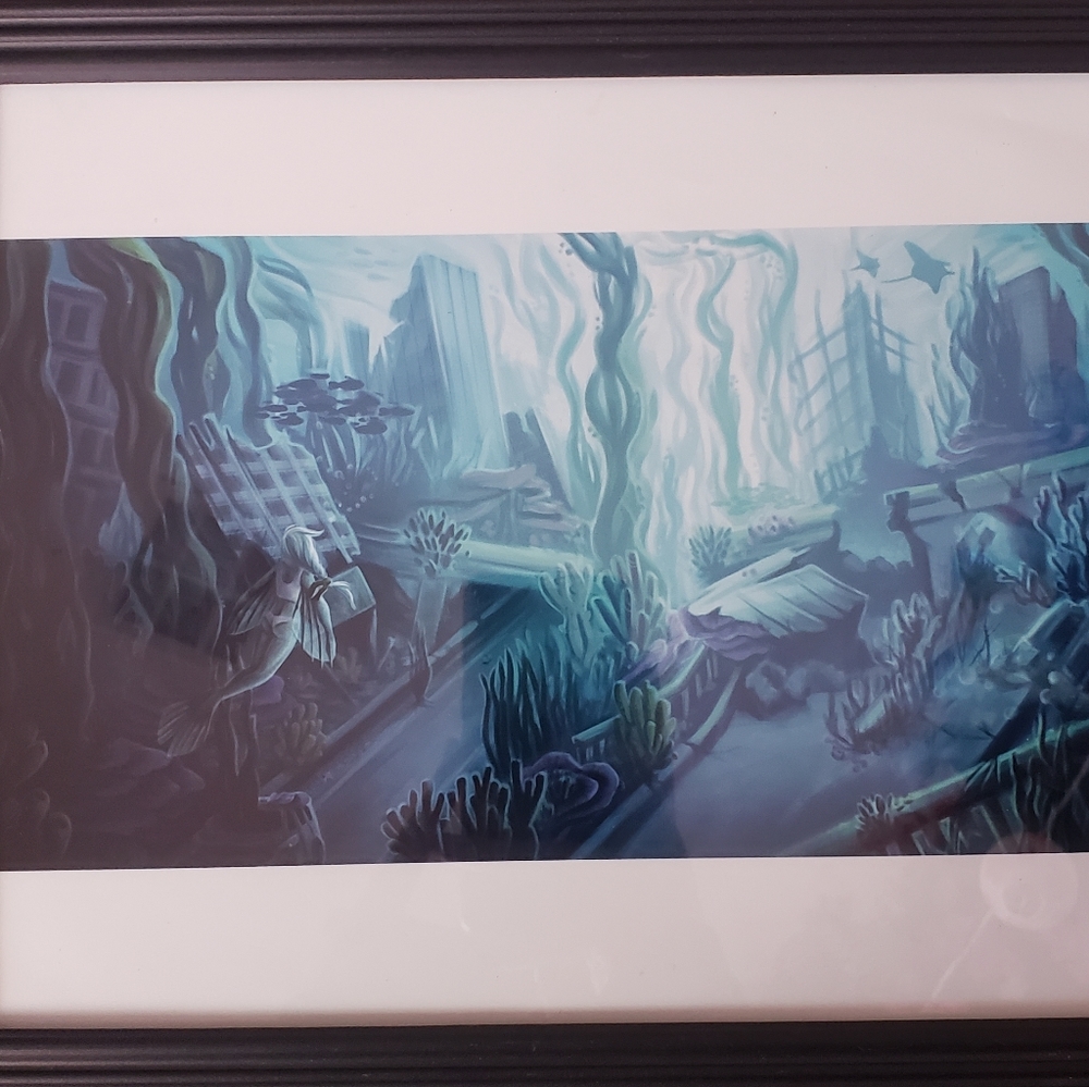 Reclaimed City Digital artwork print framed